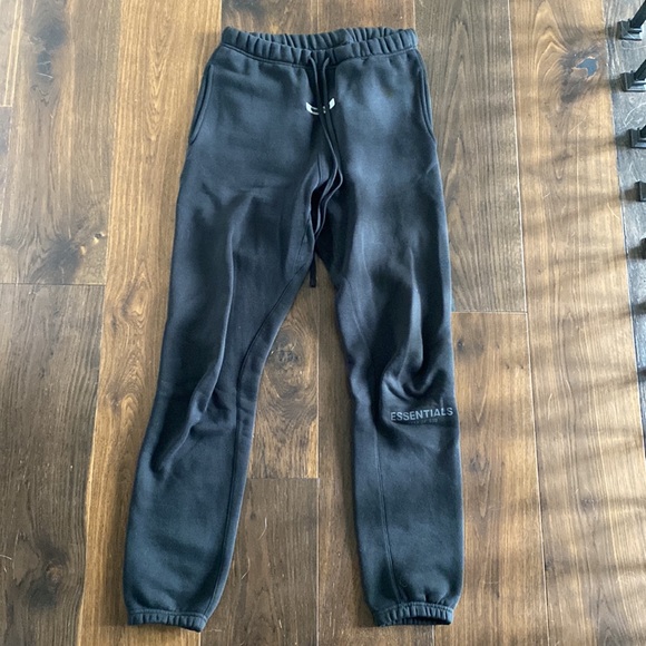 ESSENTIALS Black Fleece Lounge Pants - Picture 2 of 5